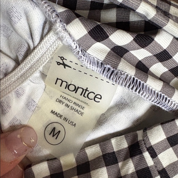 Montce Black and White Checkered Gingham Bikini Set - Picture 10 of 10